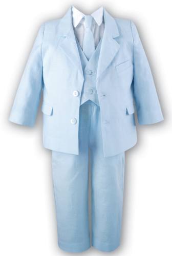 Boy's smart linen suit
