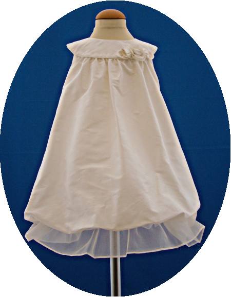 Baby's silk christening dress