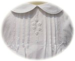 Cotton Christening Gown Bodice Detail