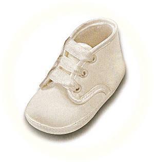 Ivory christening boots