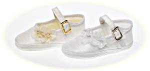 Baby girl's christening shoes