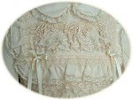 Italian Silk Christening Dress Bodice Detail