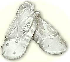 Baby's christening slippers